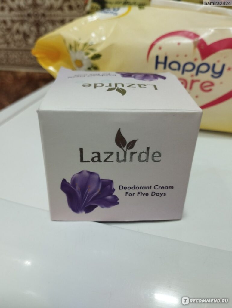 Дезодоорант Lazurde Deodorant в течение пяти дней